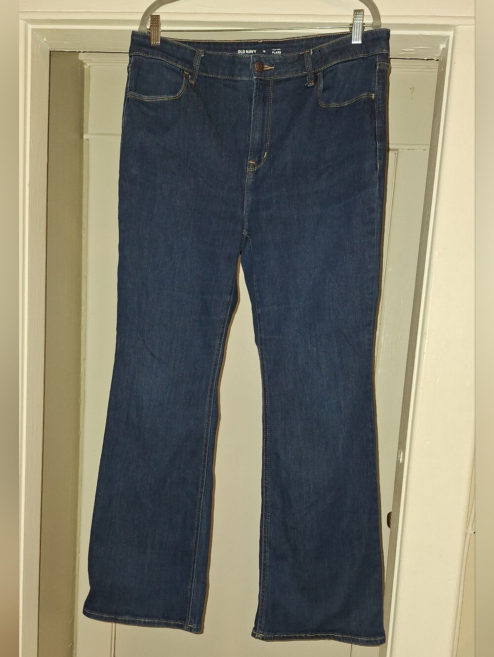 Old Navy Blue Wide-Leg Denim High Rise Jeans